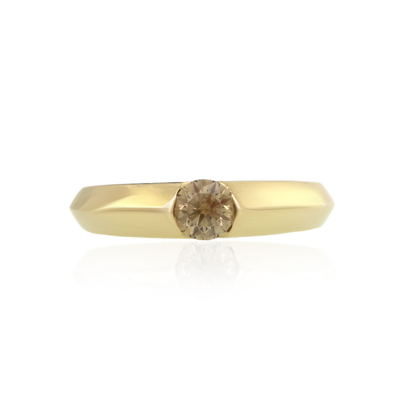 SI2 Argyle-Champagner-Diamant-Goldring (de Melo)-3508IX | Juwelo Schmuck