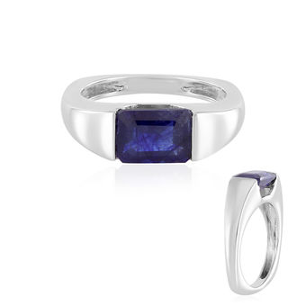 Saphir Ring Gold & Silber - Ring mit blauem Saphir bei Juwelo