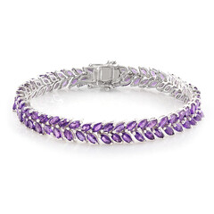 Sambia-Amethyst-Silberarmband