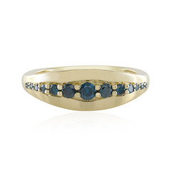 Blauer I3 Diamant-Goldring