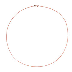 Silber-Criss-Cross-Kette - 4,9 g - 90 cm - rosévergoldet