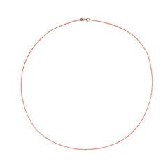 Silber-Criss-Cross-Kette - 4,9 g - 80 cm - rosévergoldet