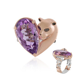 Lavendel-Amethyst-Silberring (Gems en Vogue)