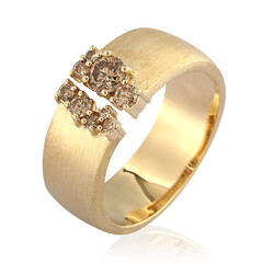 I2 Champagner-Diamant-Goldring (de Melo)