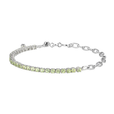 Peridot-Silberarmband