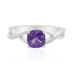 Bolivianischer Amethyst-Silberring